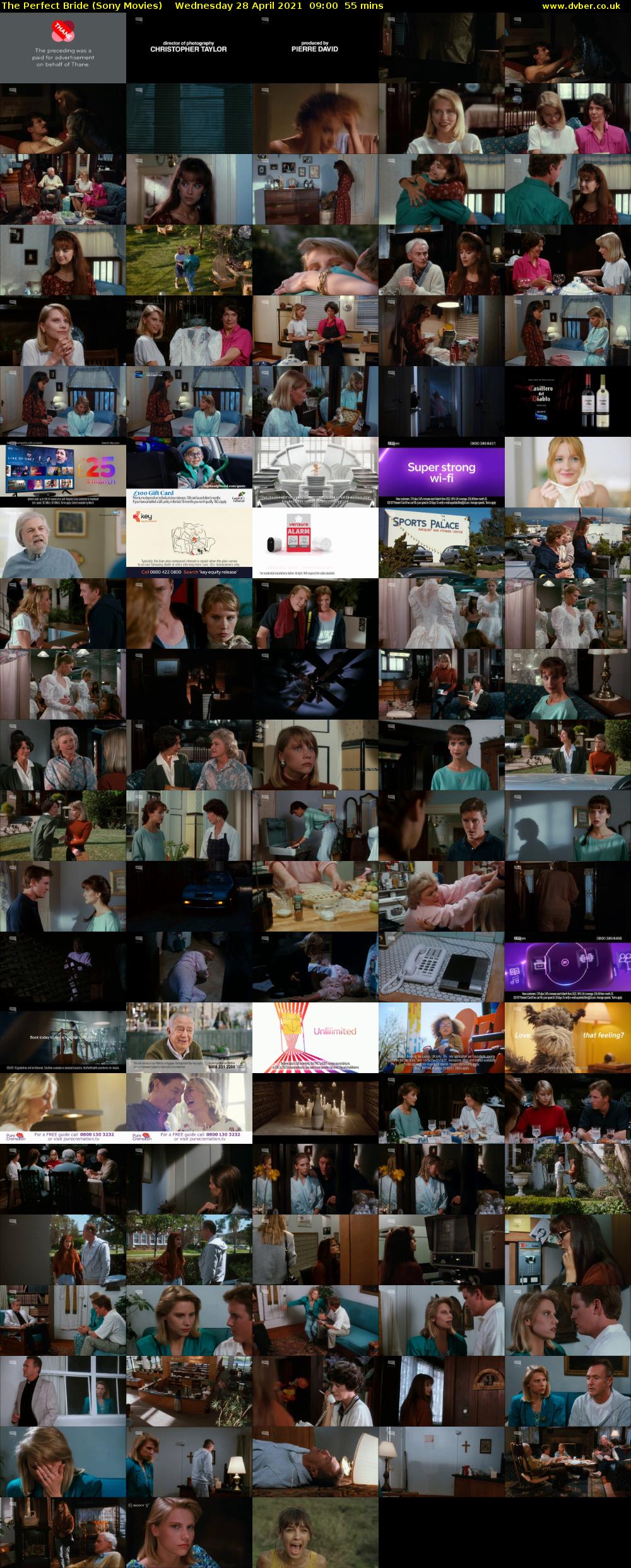The Perfect Bride (Sony Movies) Wednesday 28 April 2021 09:00 - 09:55