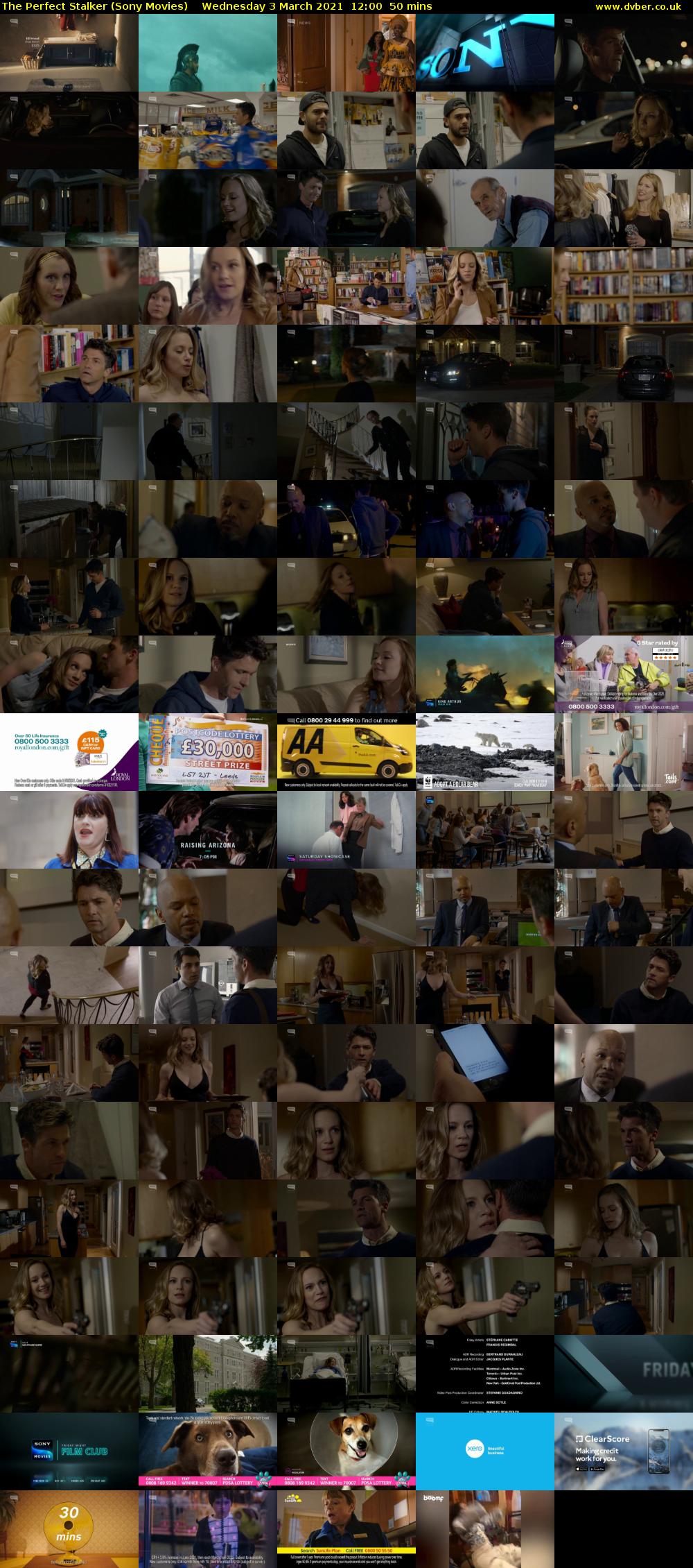 The Perfect Stalker (Sony Movies) Wednesday 3 March 2021 12:00 - 12:50