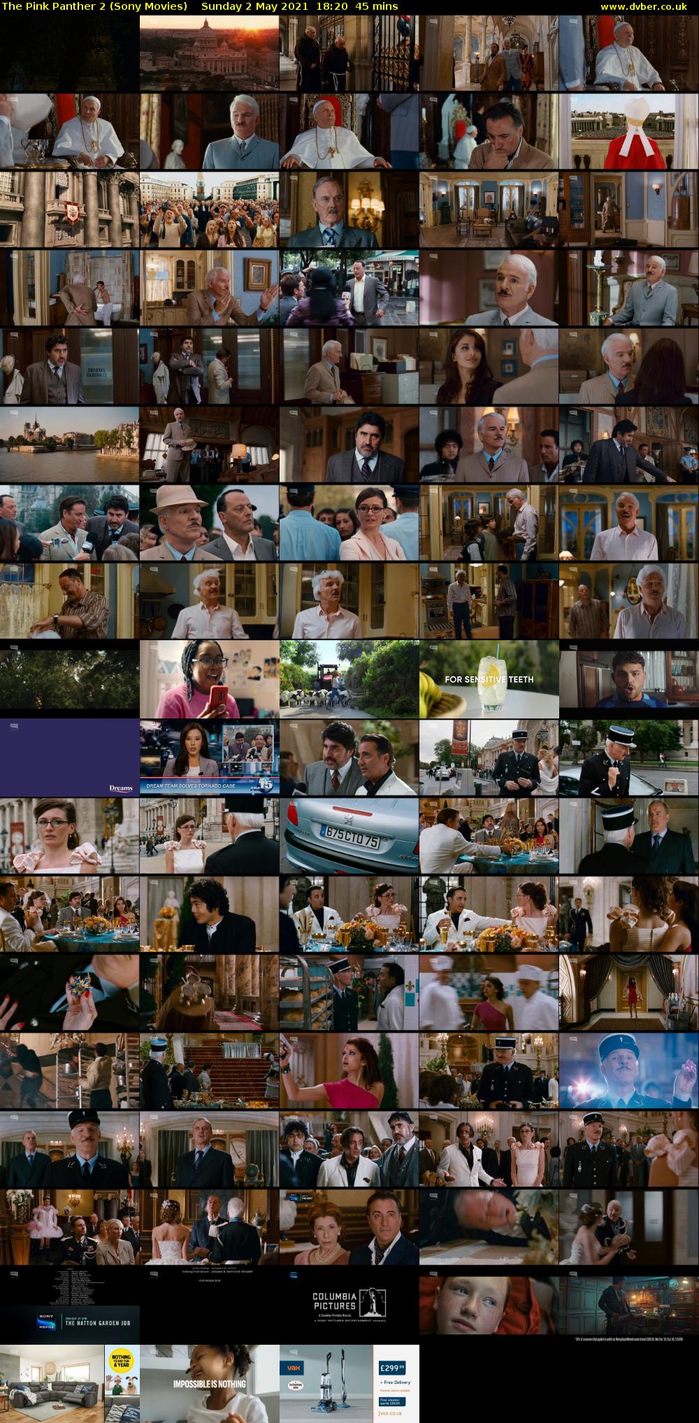 The Pink Panther 2 (Sony Movies) Sunday 2 May 2021 18:20 - 19:05