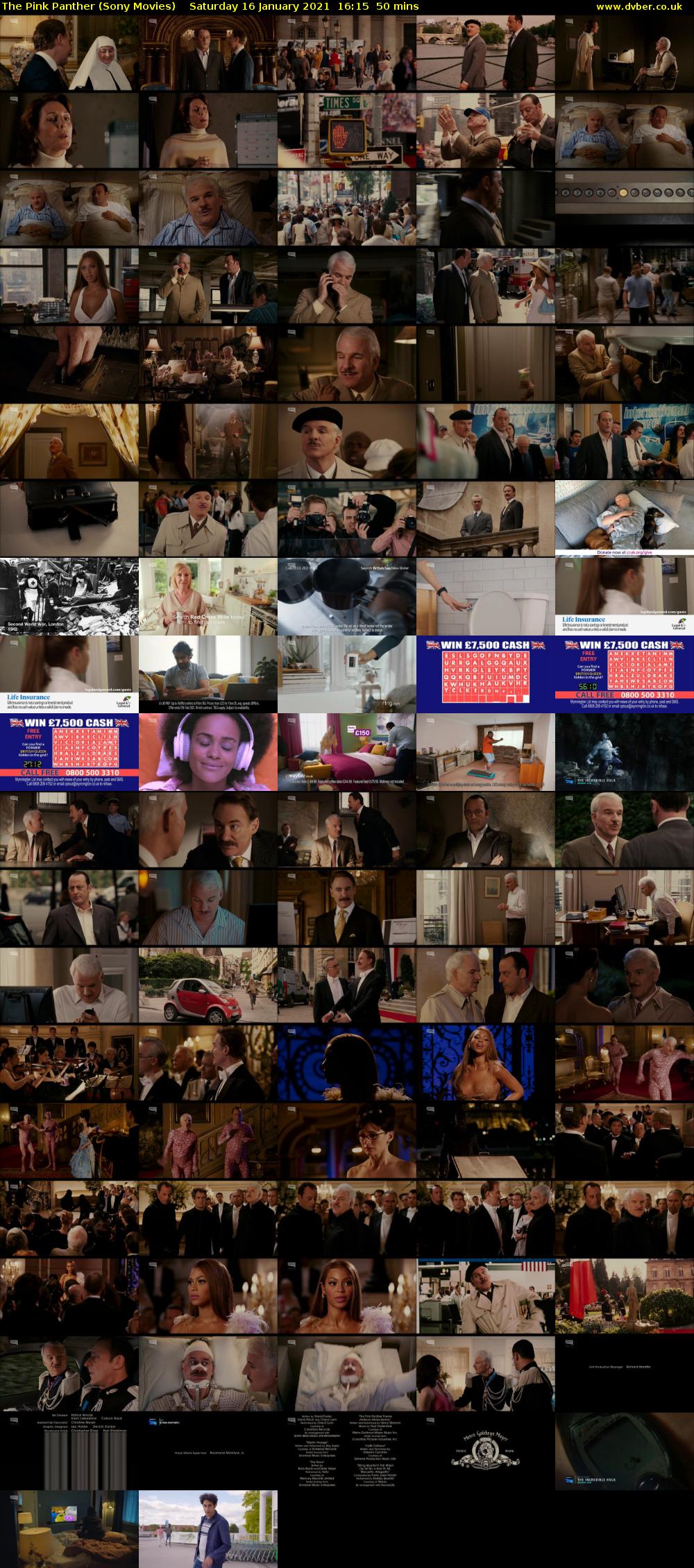 The Pink Panther (Sony Movies) Saturday 16 January 2021 16:15 - 17:05