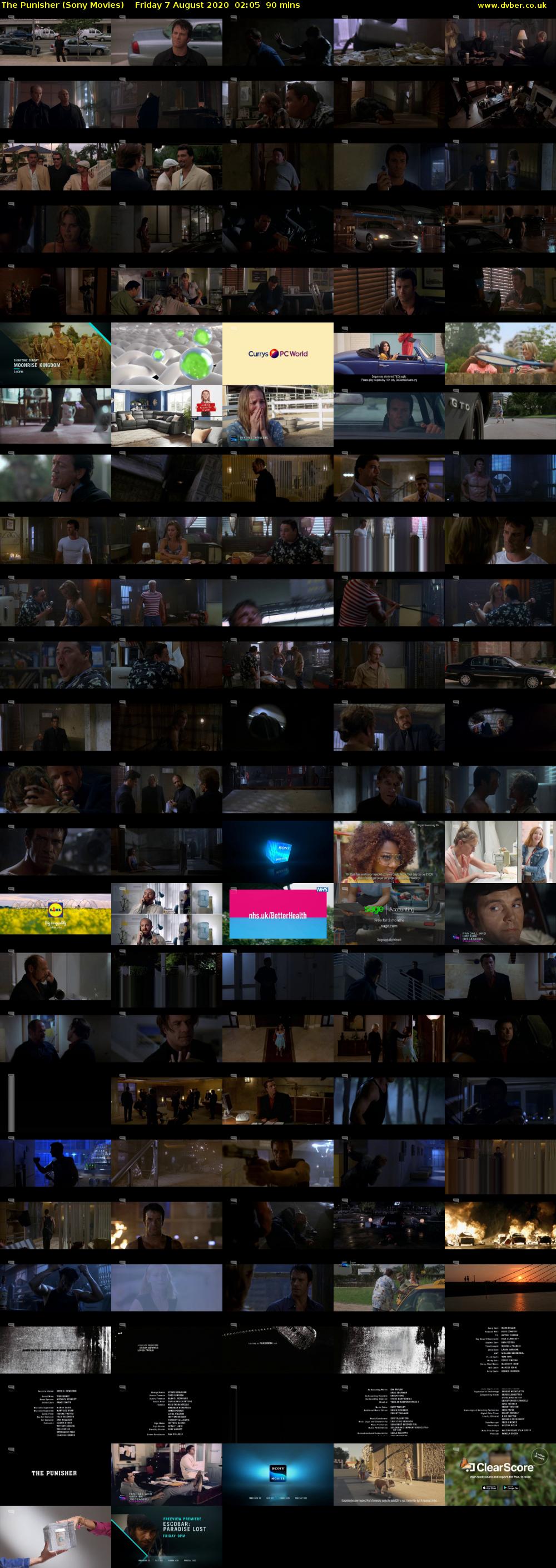The Punisher (Sony Movies) Friday 7 August 2020 02:05 - 03:35
