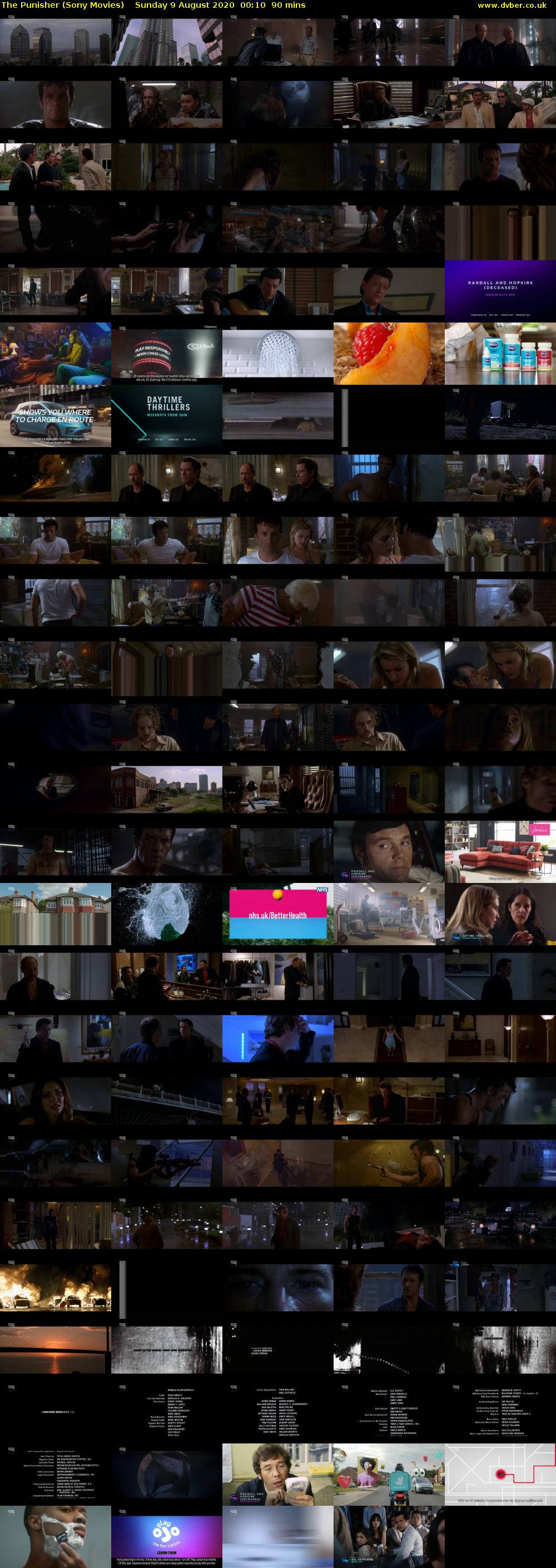 The Punisher (Sony Movies) Sunday 9 August 2020 00:10 - 01:40