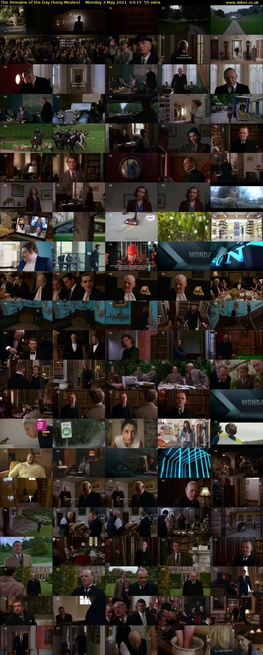 The Remains of the Day (Sony Movies) Monday 3 May 2021 03:15 - 04:10