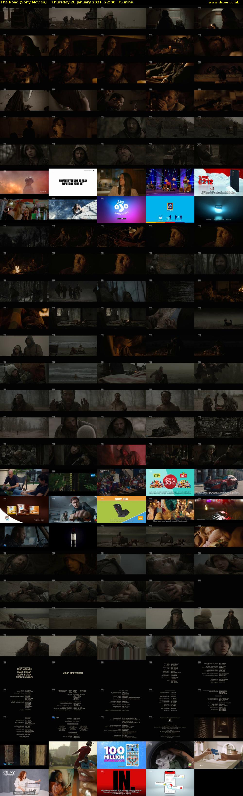 The Road (Sony Movies) Thursday 28 January 2021 22:00 - 23:15