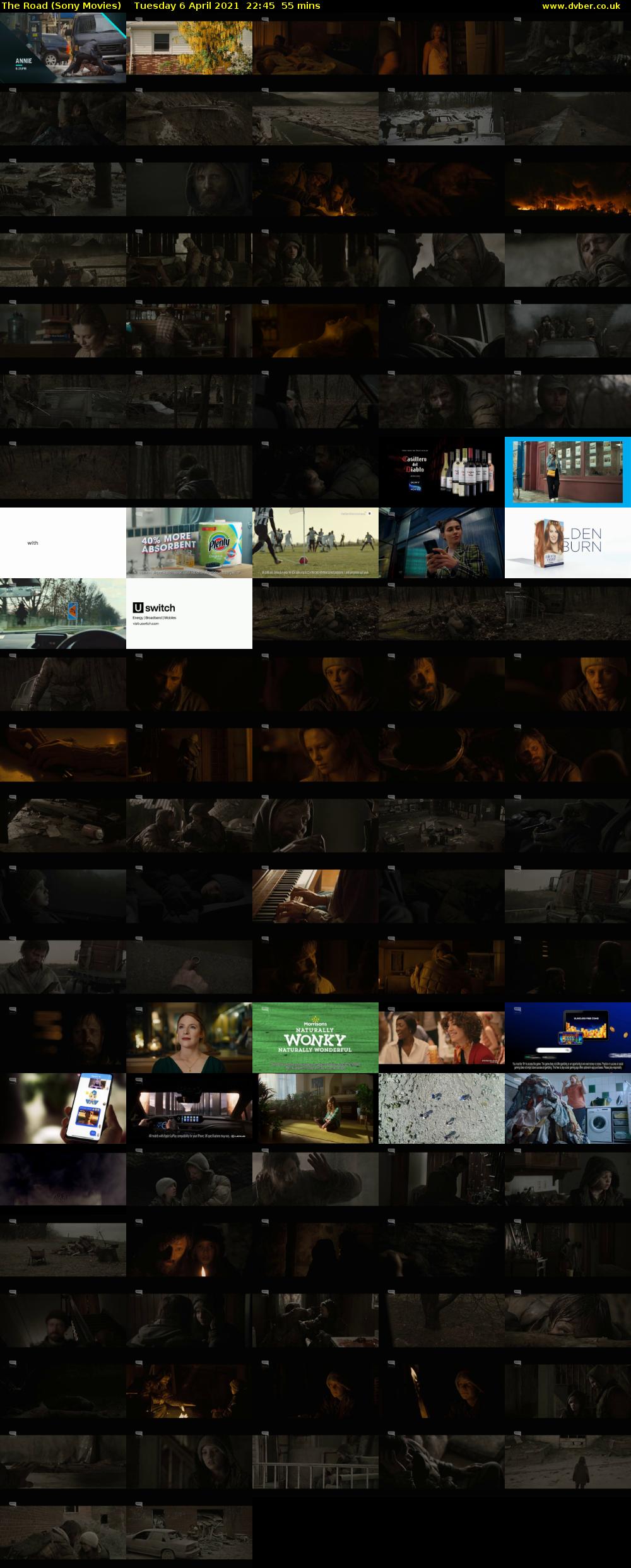 The Road (Sony Movies) Tuesday 6 April 2021 22:45 - 23:40