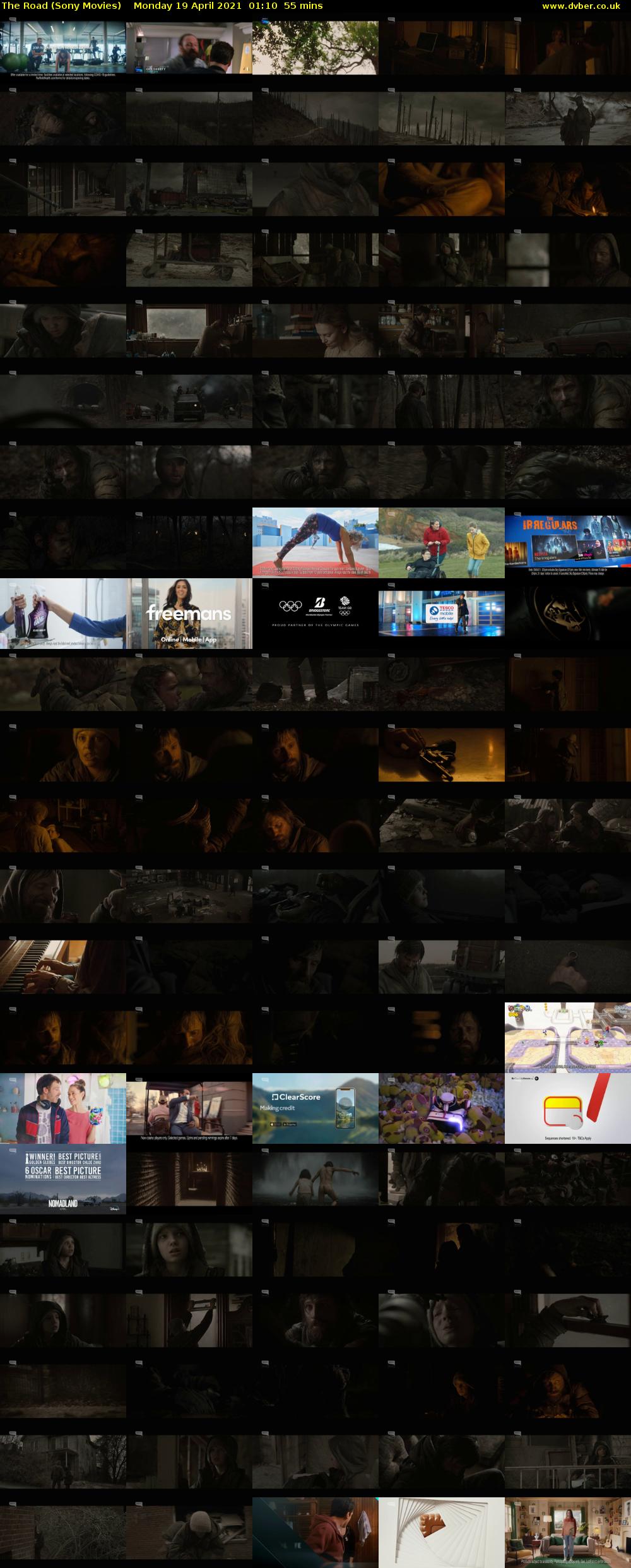 The Road (Sony Movies) Monday 19 April 2021 01:10 - 02:05