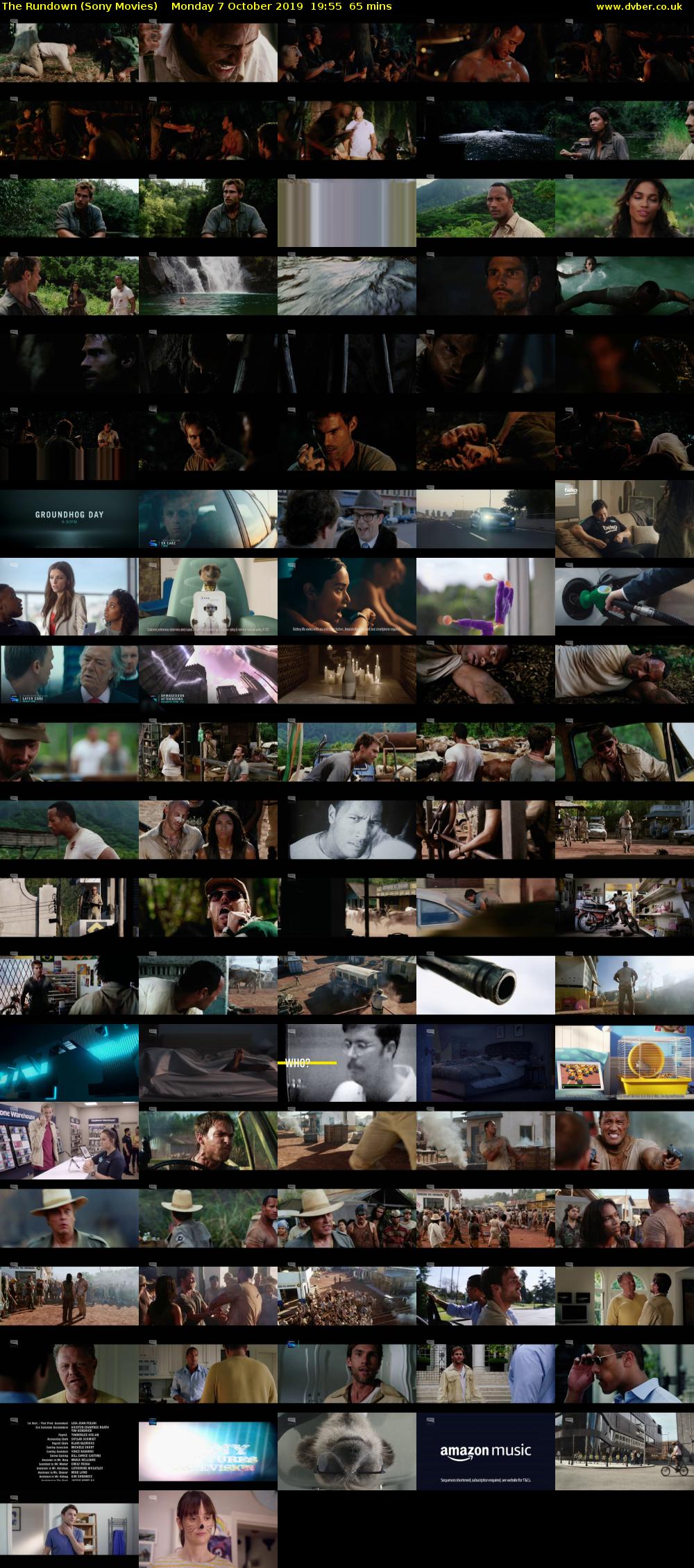 The Rundown (Sony Movies) Monday 7 October 2019 19:55 - 21:00