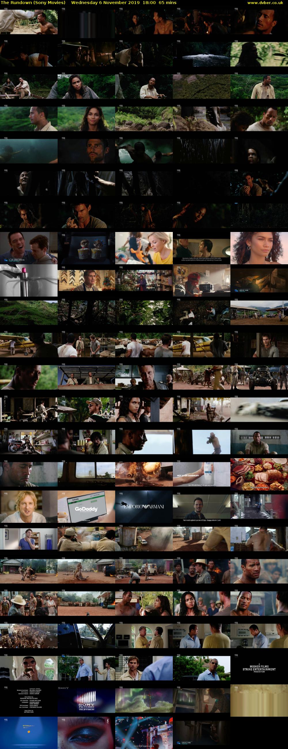 The Rundown (Sony Movies) Wednesday 6 November 2019 18:00 - 19:05