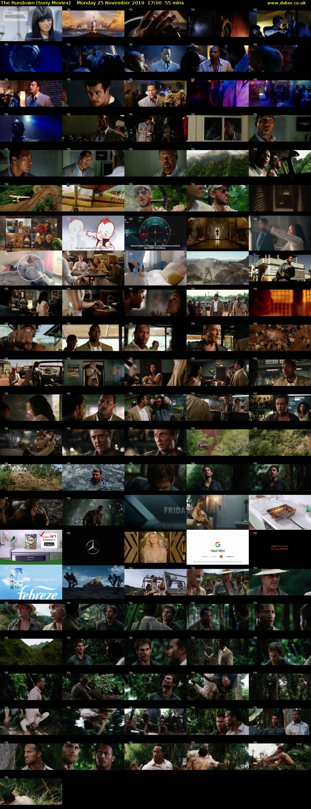The Rundown (Sony Movies) Monday 25 November 2019 17:00 - 17:55