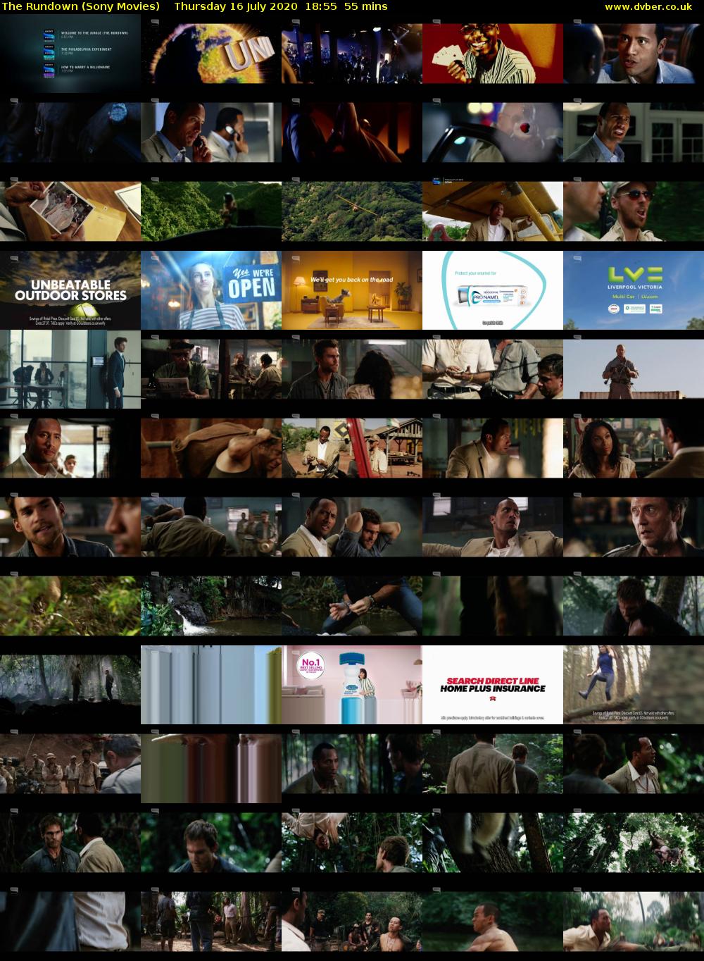 The Rundown (Sony Movies) Thursday 16 July 2020 18:55 - 19:50