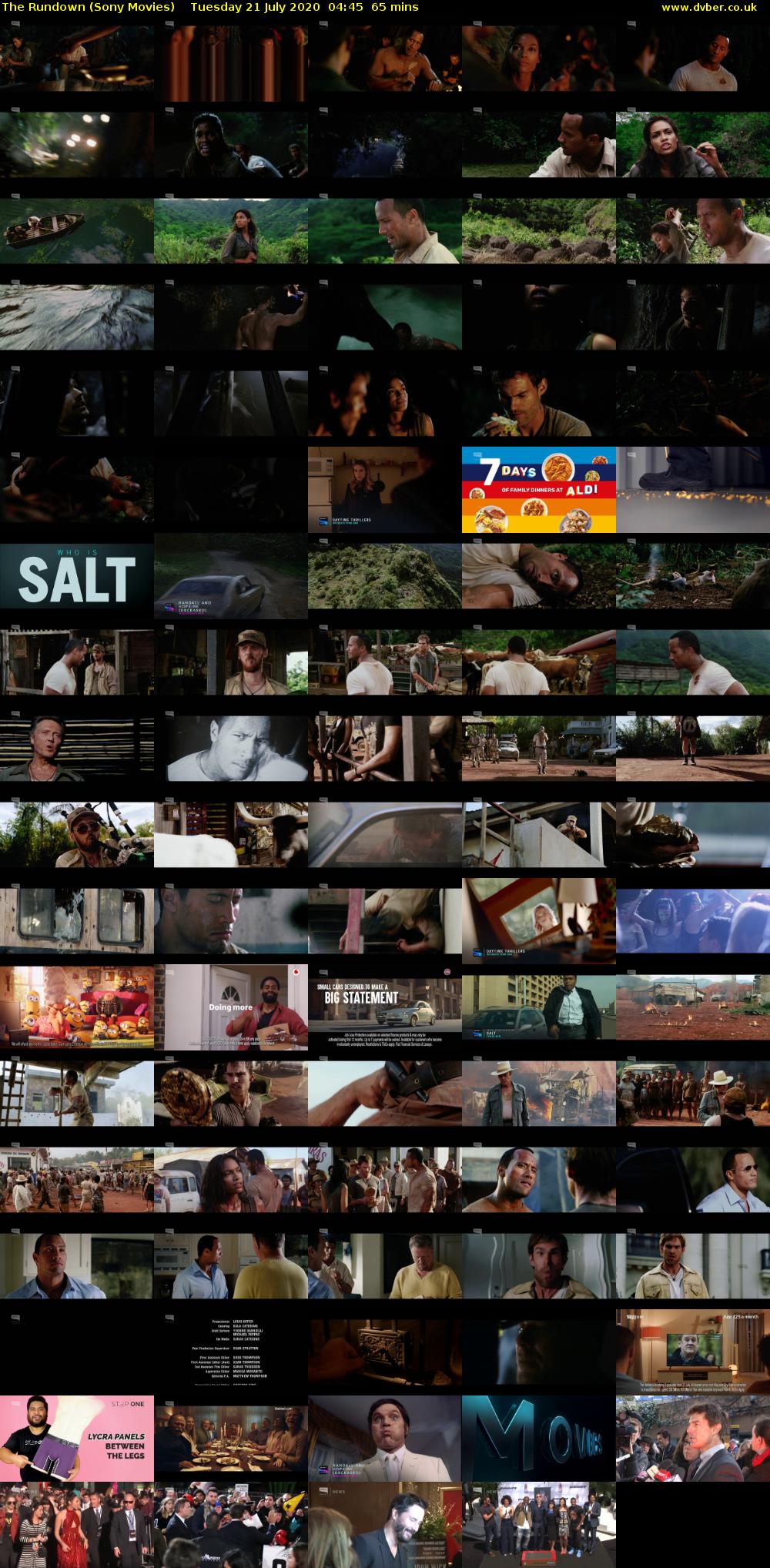 The Rundown (Sony Movies) Tuesday 21 July 2020 04:45 - 05:50