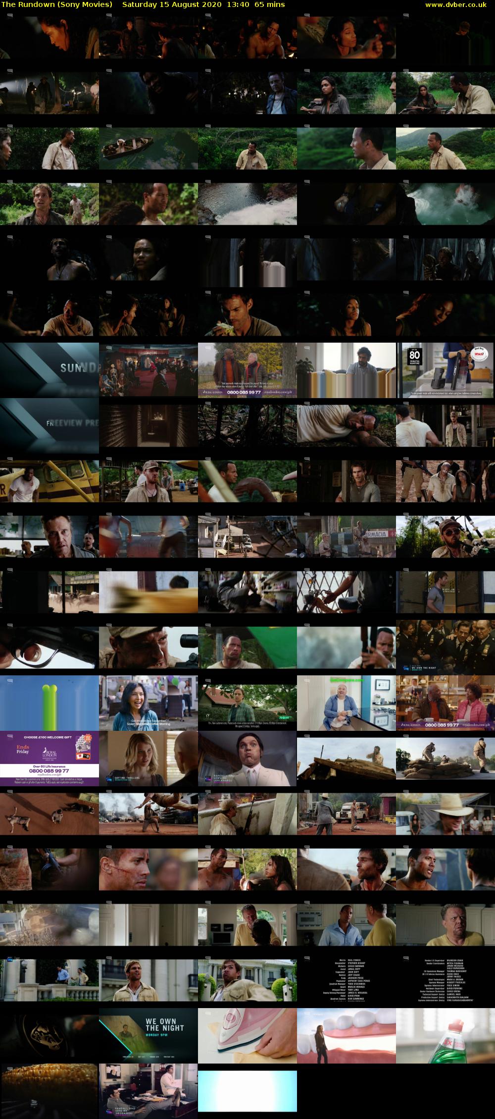 The Rundown (Sony Movies) Saturday 15 August 2020 13:40 - 14:45