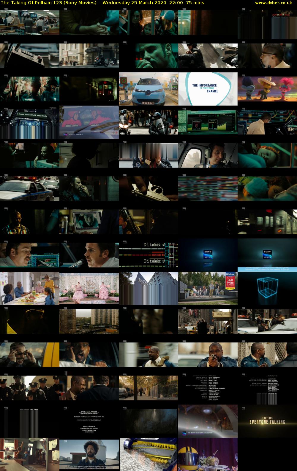 The Taking Of Pelham 123 (Sony Movies) Wednesday 25 March 2020 22:00 - 23:15
