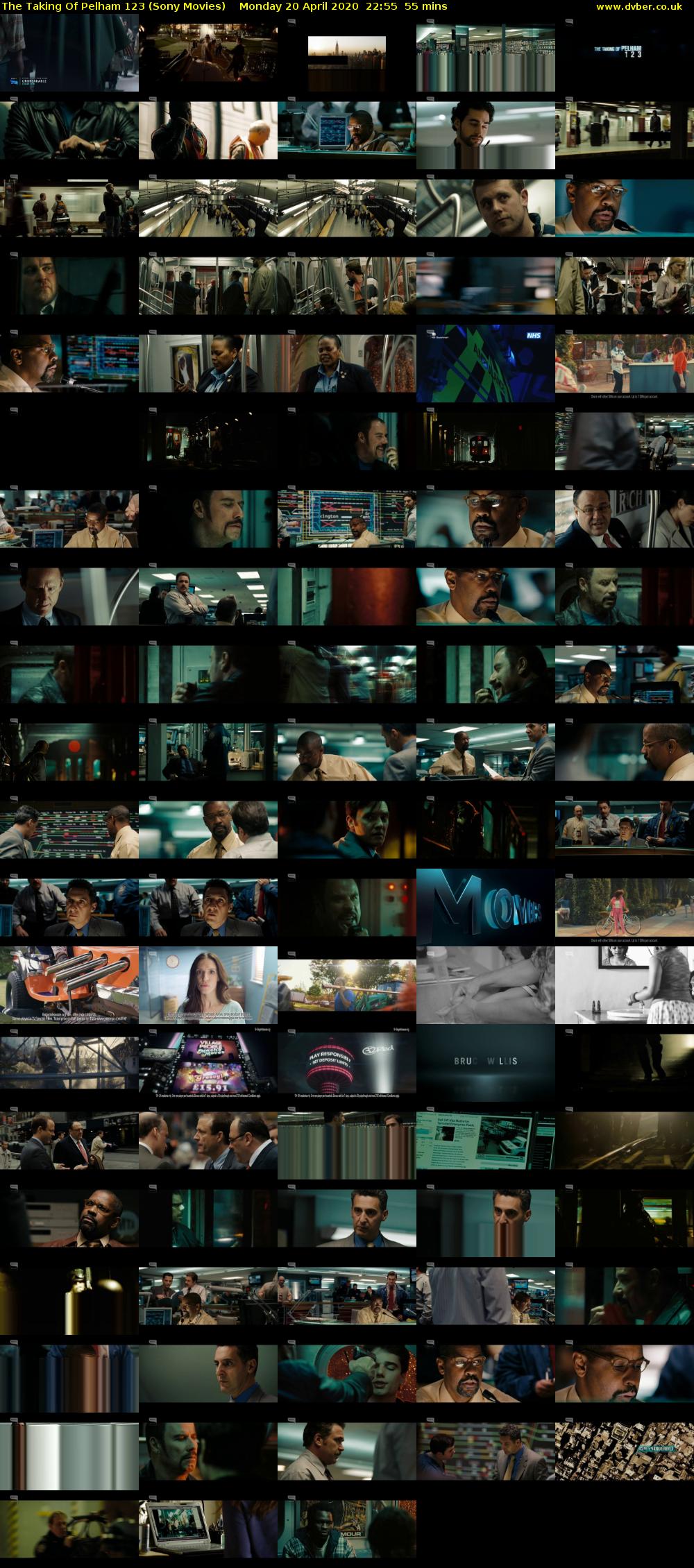 The Taking Of Pelham 123 (Sony Movies) Monday 20 April 2020 22:55 - 23:50