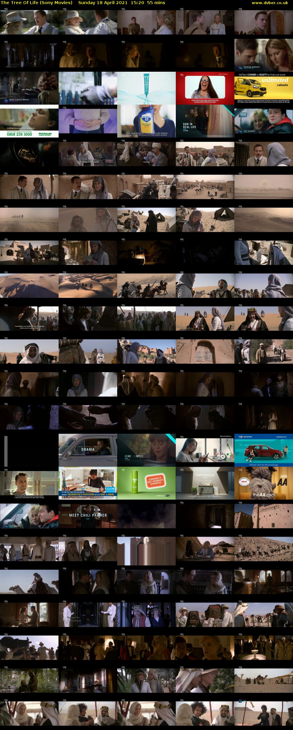 The Tree Of Life (Sony Movies) Sunday 18 April 2021 15:20 - 16:15