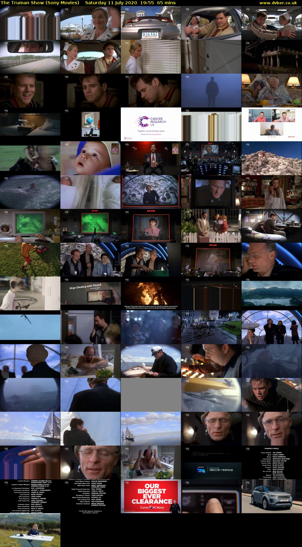 The Truman Show (Sony Movies) Saturday 11 July 2020 19:55 - 21:00