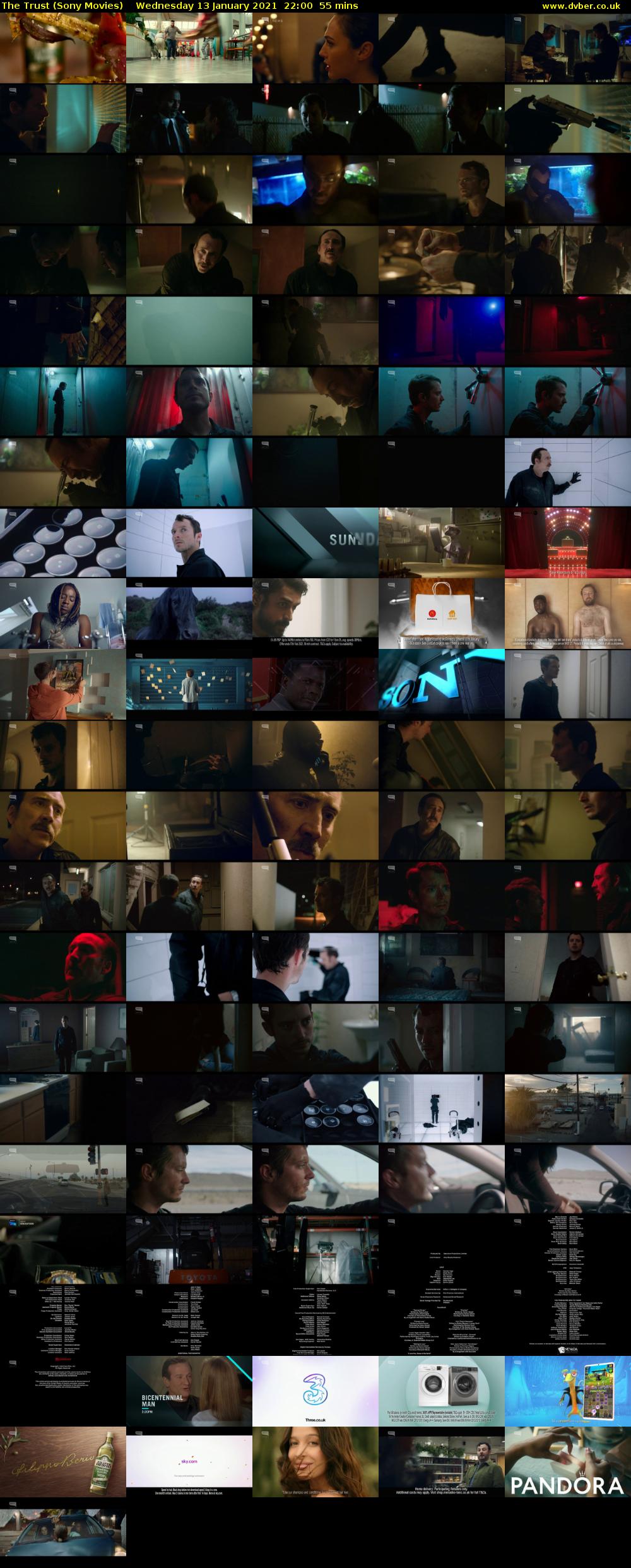 The Trust (Sony Movies) Wednesday 13 January 2021 22:00 - 22:55