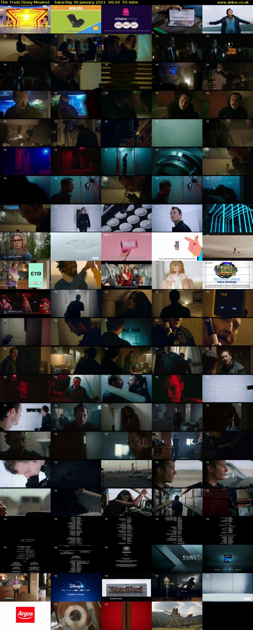 The Trust (Sony Movies) Saturday 30 January 2021 00:20 - 01:15