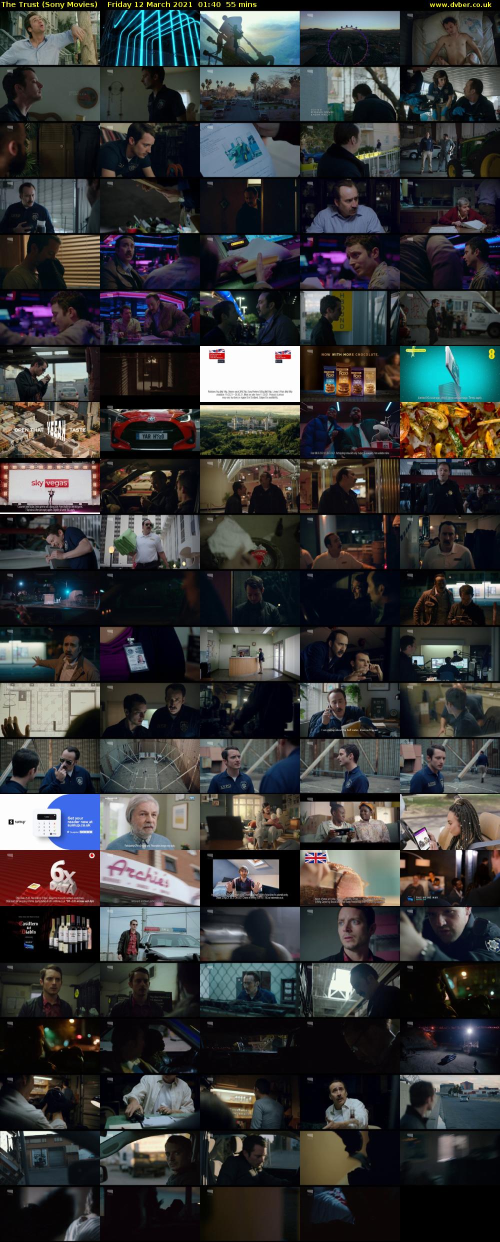 The Trust (Sony Movies) Friday 12 March 2021 01:40 - 02:35