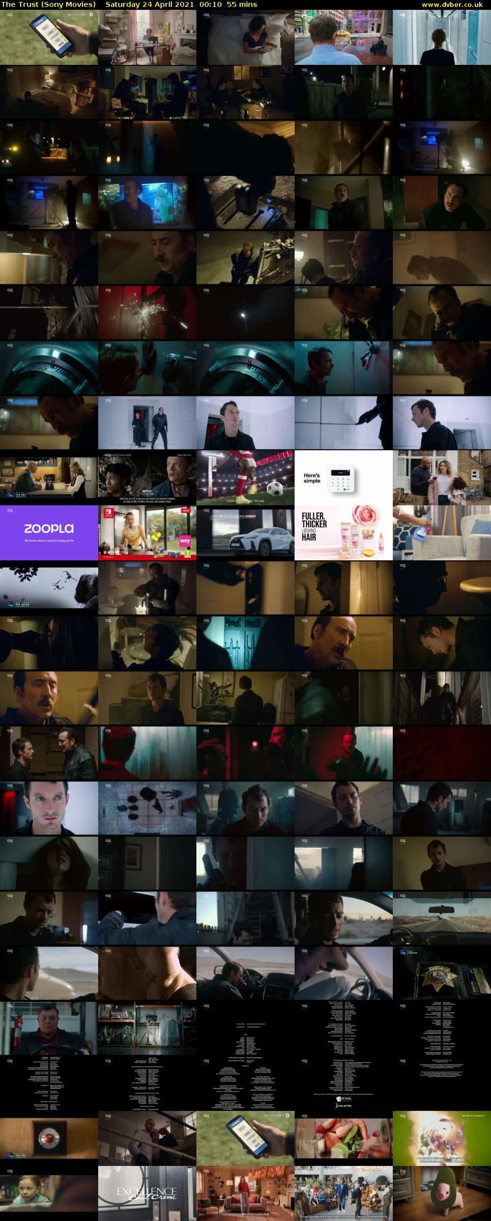 The Trust (Sony Movies) Saturday 24 April 2021 00:10 - 01:05