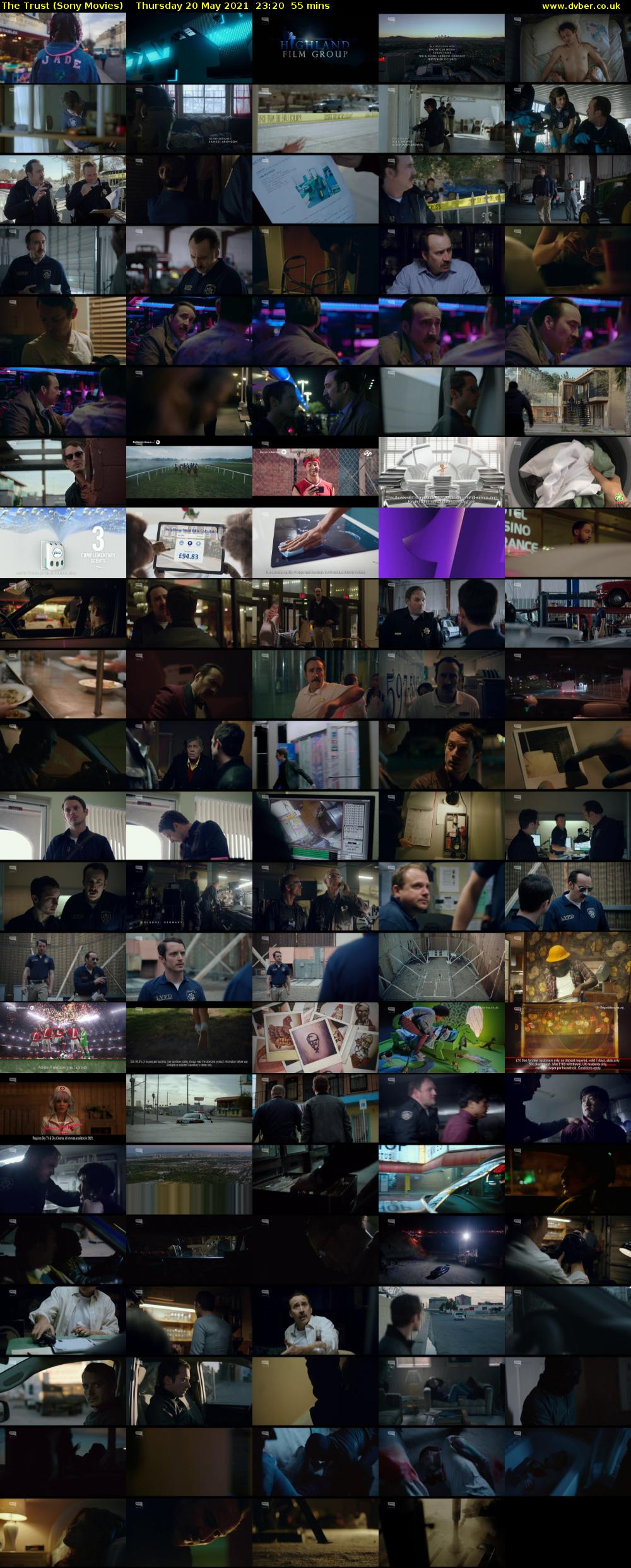 The Trust (Sony Movies) Thursday 20 May 2021 23:20 - 00:15