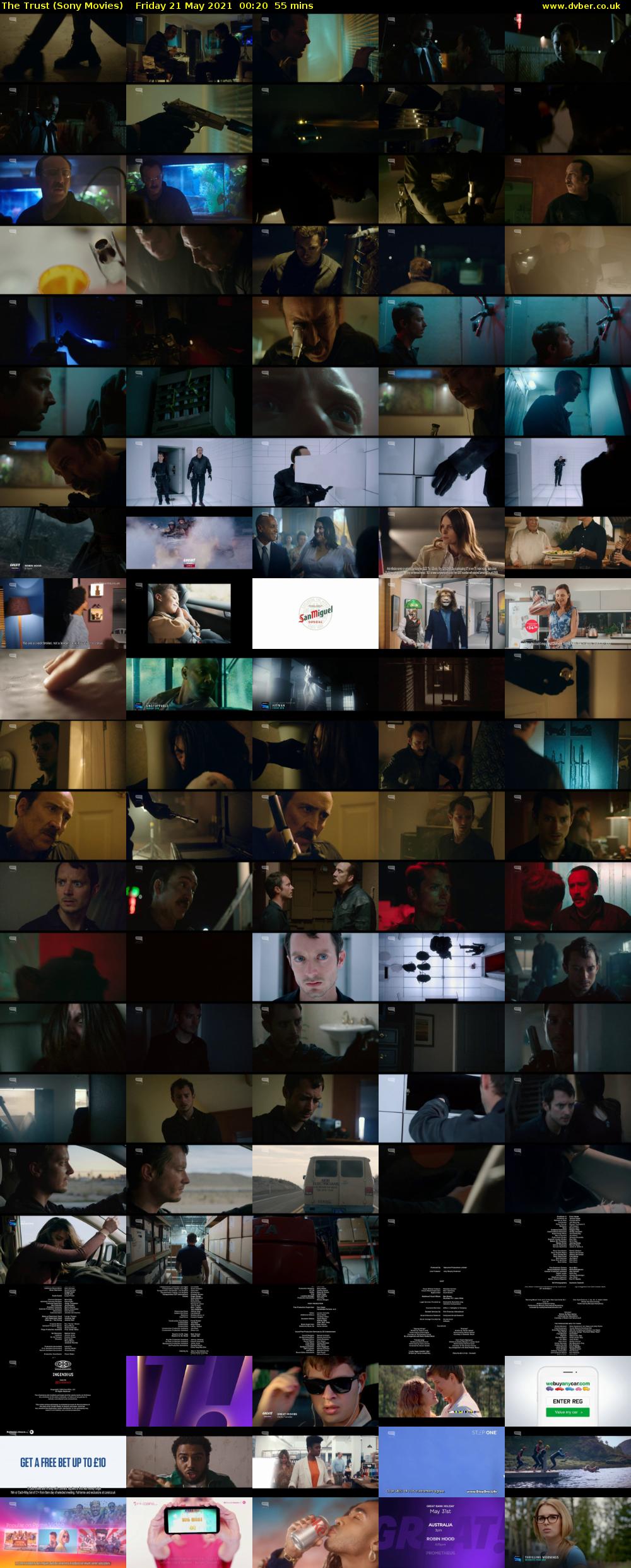 The Trust (Sony Movies) Friday 21 May 2021 00:20 - 01:15