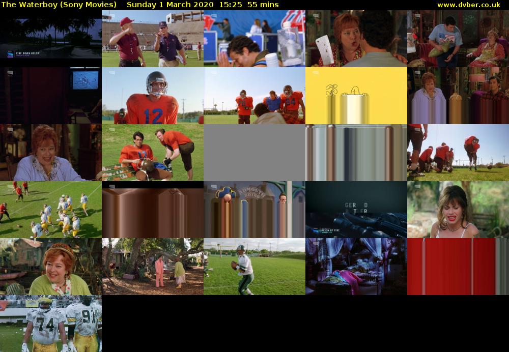 The Waterboy (Sony Movies) Sunday 1 March 2020 15:25 - 16:20