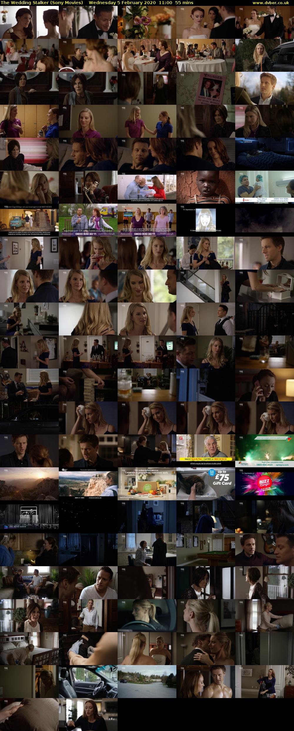 The Wedding Stalker (Sony Movies) Wednesday 5 February 2020 11:00 - 11:55