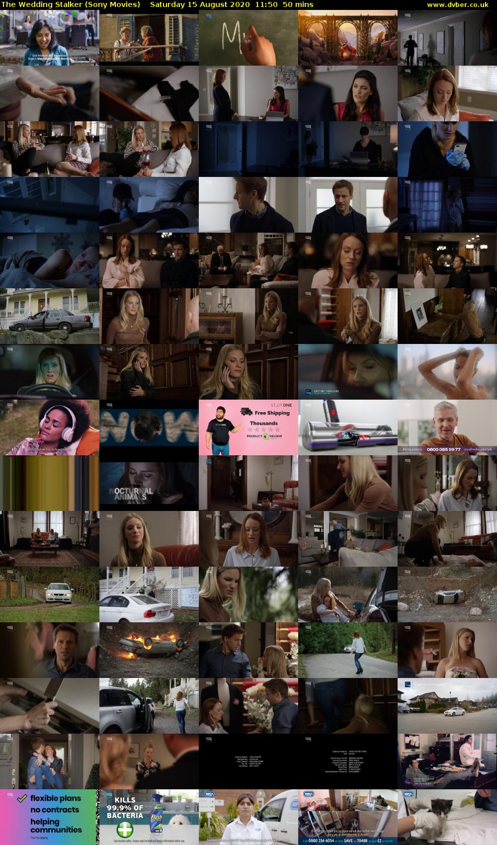 The Wedding Stalker (Sony Movies) Saturday 15 August 2020 11:50 - 12:40