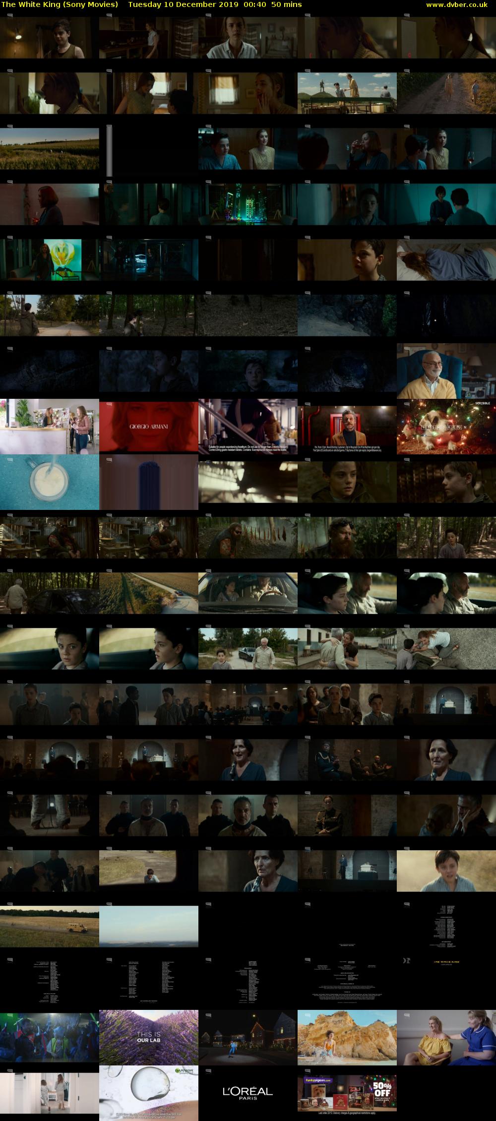 The White King (Sony Movies) Tuesday 10 December 2019 00:40 - 01:30