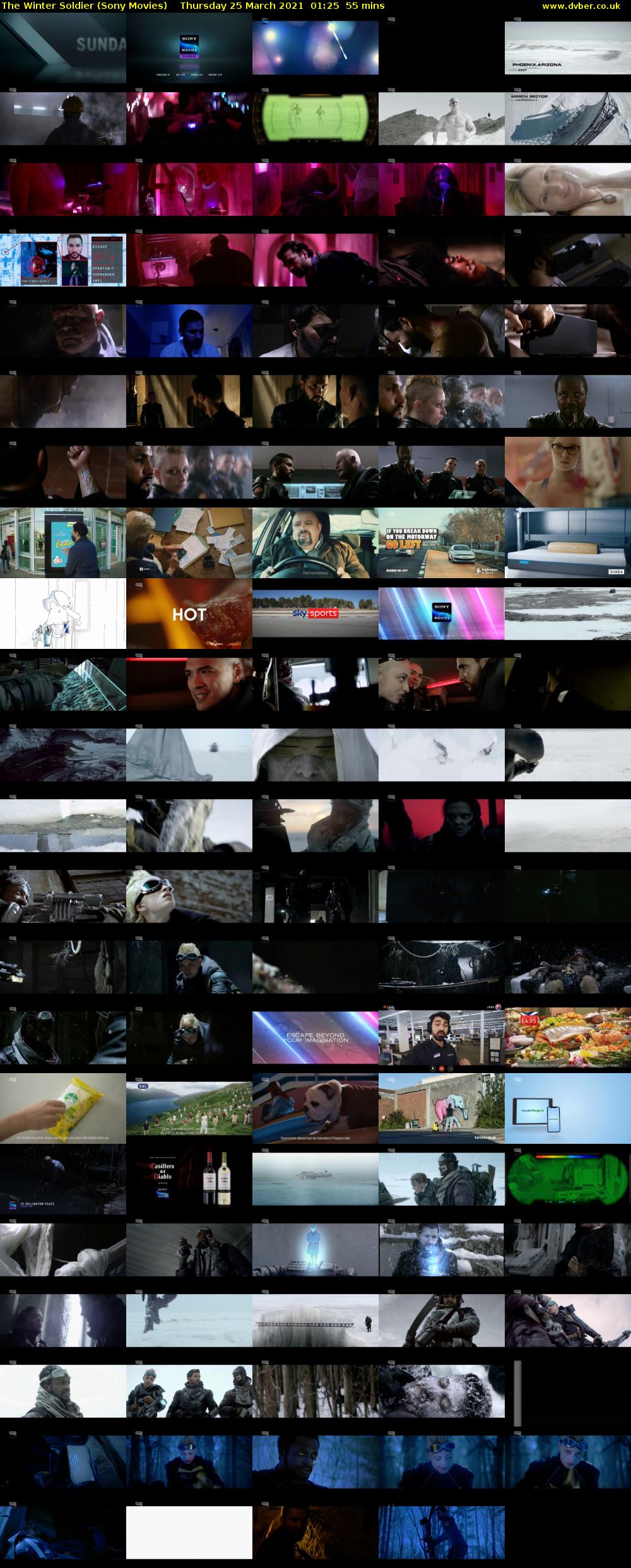 The Winter Soldier (Sony Movies) Thursday 25 March 2021 01:25 - 02:20