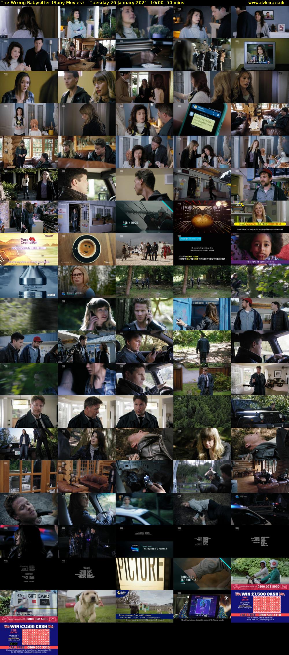 The Wrong Babysitter (Sony Movies) Tuesday 26 January 2021 10:00 - 10:50