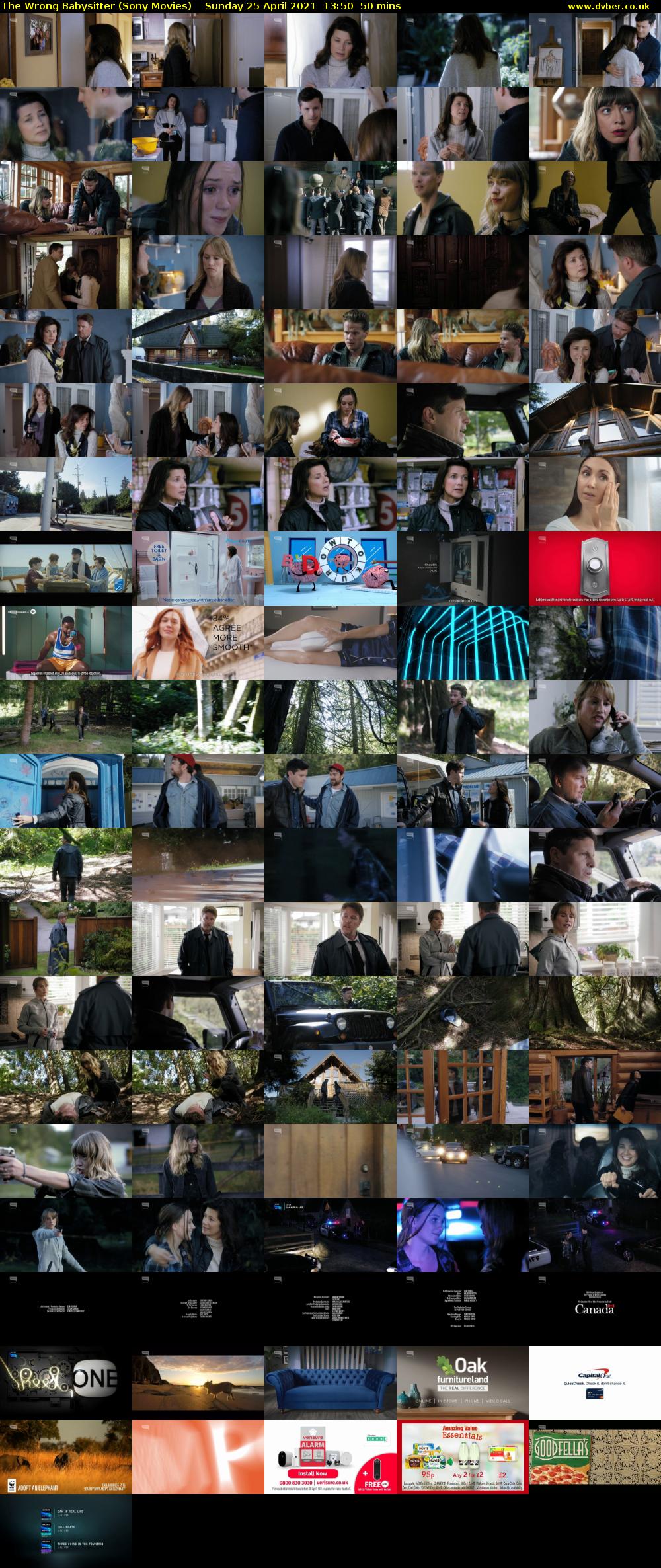 The Wrong Babysitter (Sony Movies) Sunday 25 April 2021 13:50 - 14:40