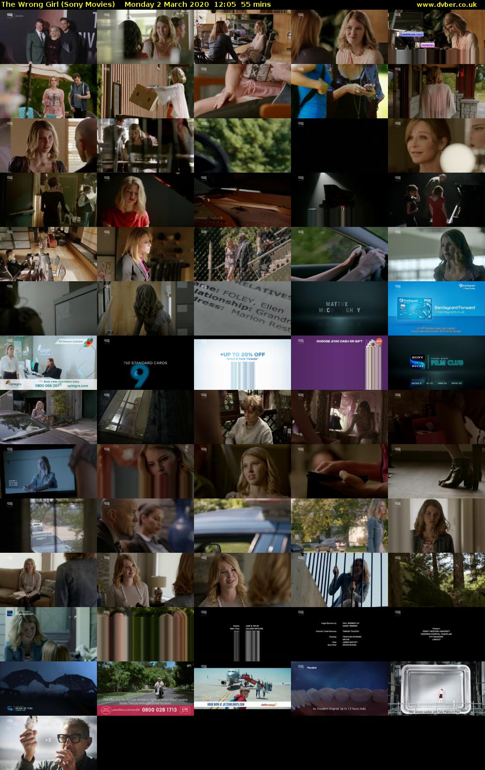 The Wrong Girl (Sony Movies) Monday 2 March 2020 12:05 - 13:00