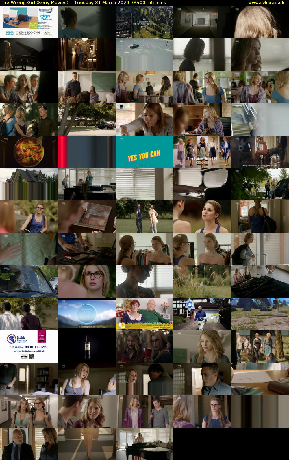 The Wrong Girl (Sony Movies) Tuesday 31 March 2020 09:00 - 09:55