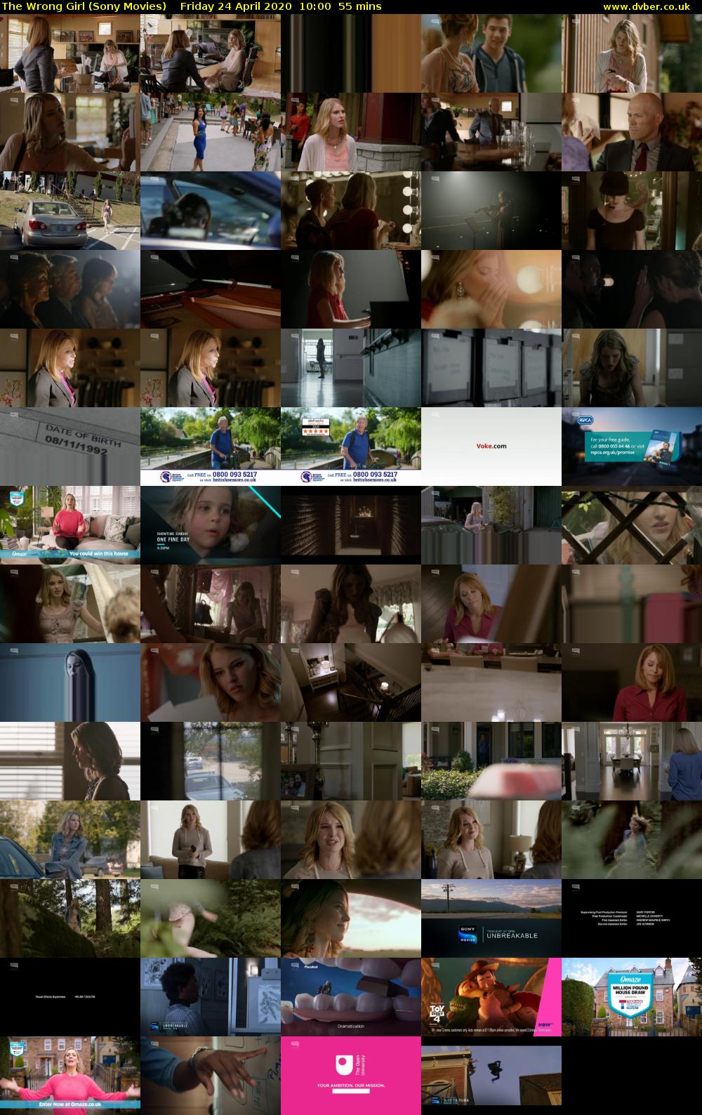 The Wrong Girl (Sony Movies) Friday 24 April 2020 10:00 - 10:55