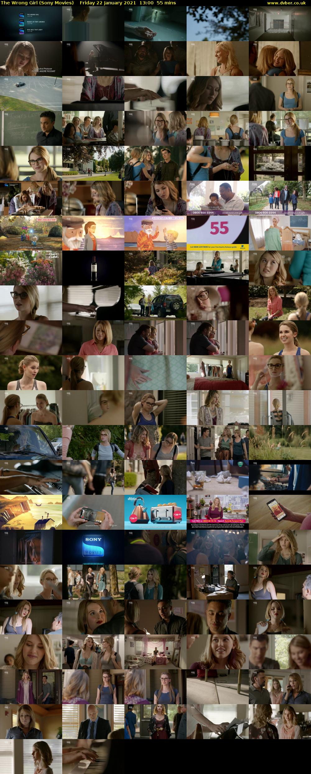 The Wrong Girl (Sony Movies) Friday 22 January 2021 13:00 - 13:55