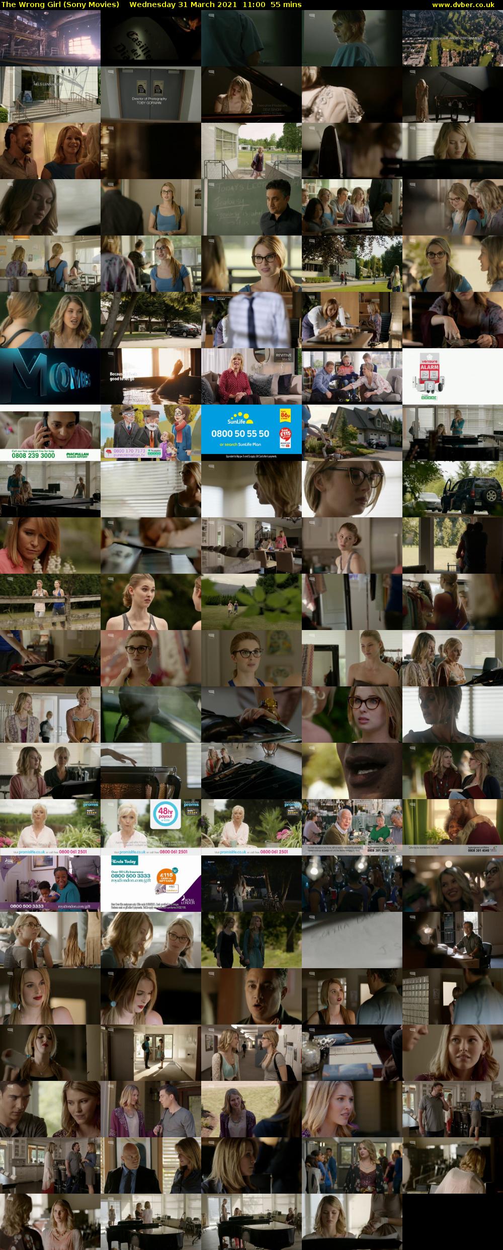 The Wrong Girl (Sony Movies) Wednesday 31 March 2021 11:00 - 11:55
