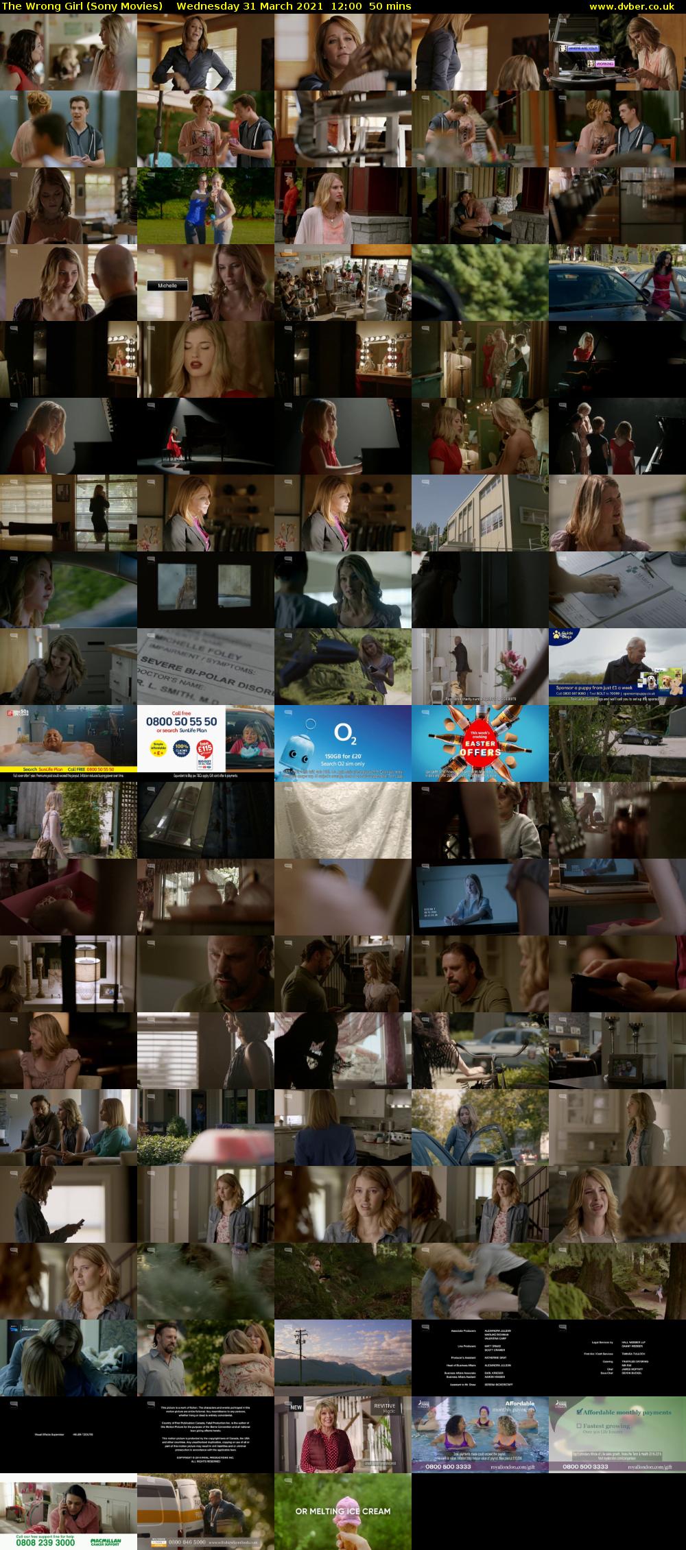The Wrong Girl (Sony Movies) Wednesday 31 March 2021 12:00 - 12:50