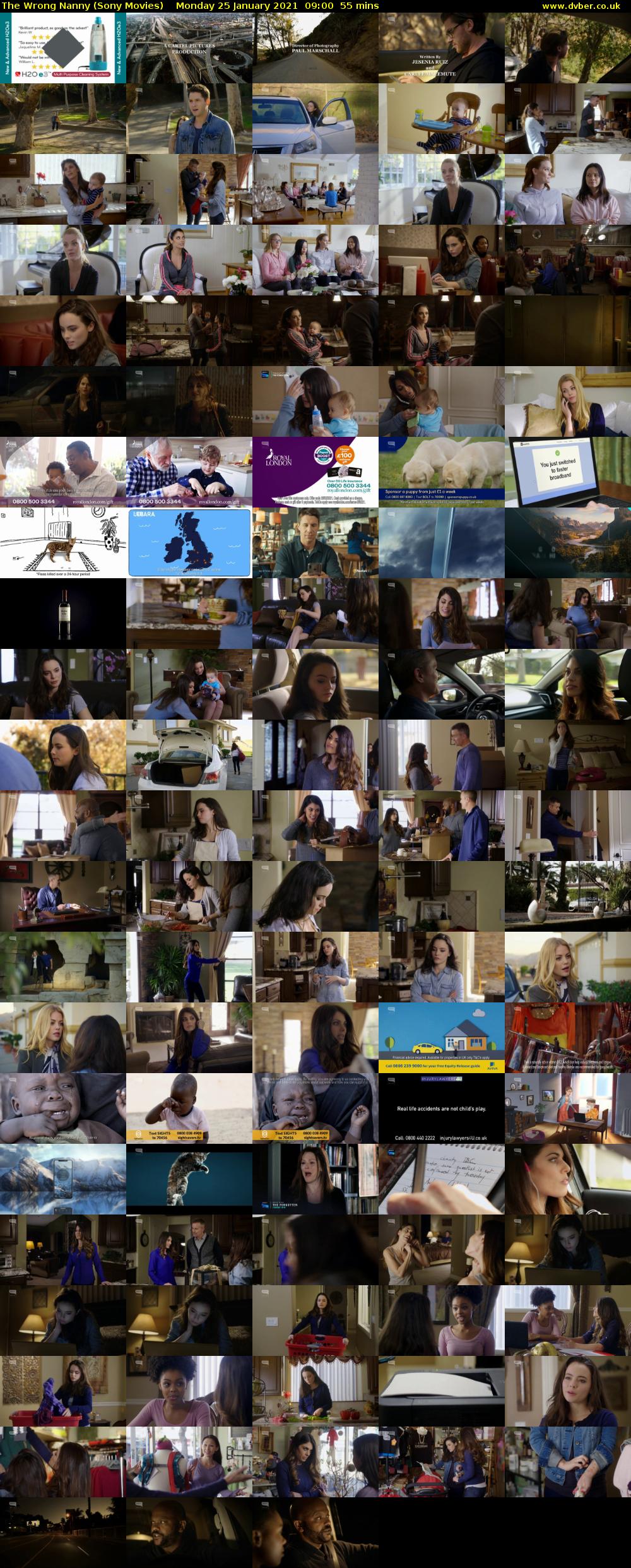 The Wrong Nanny (Sony Movies) Monday 25 January 2021 09:00 - 09:55