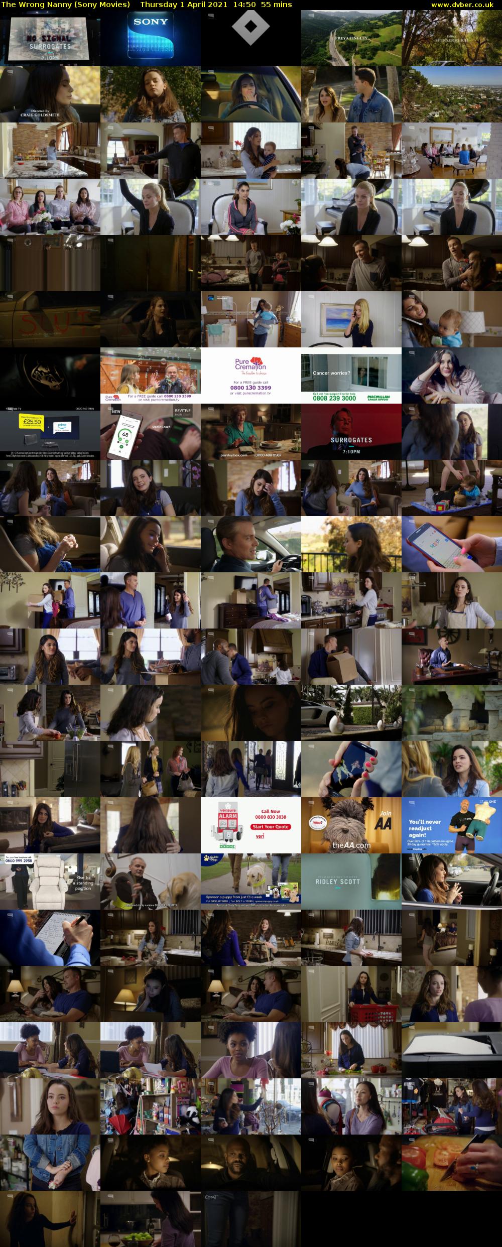 The Wrong Nanny (Sony Movies) Thursday 1 April 2021 14:50 - 15:45