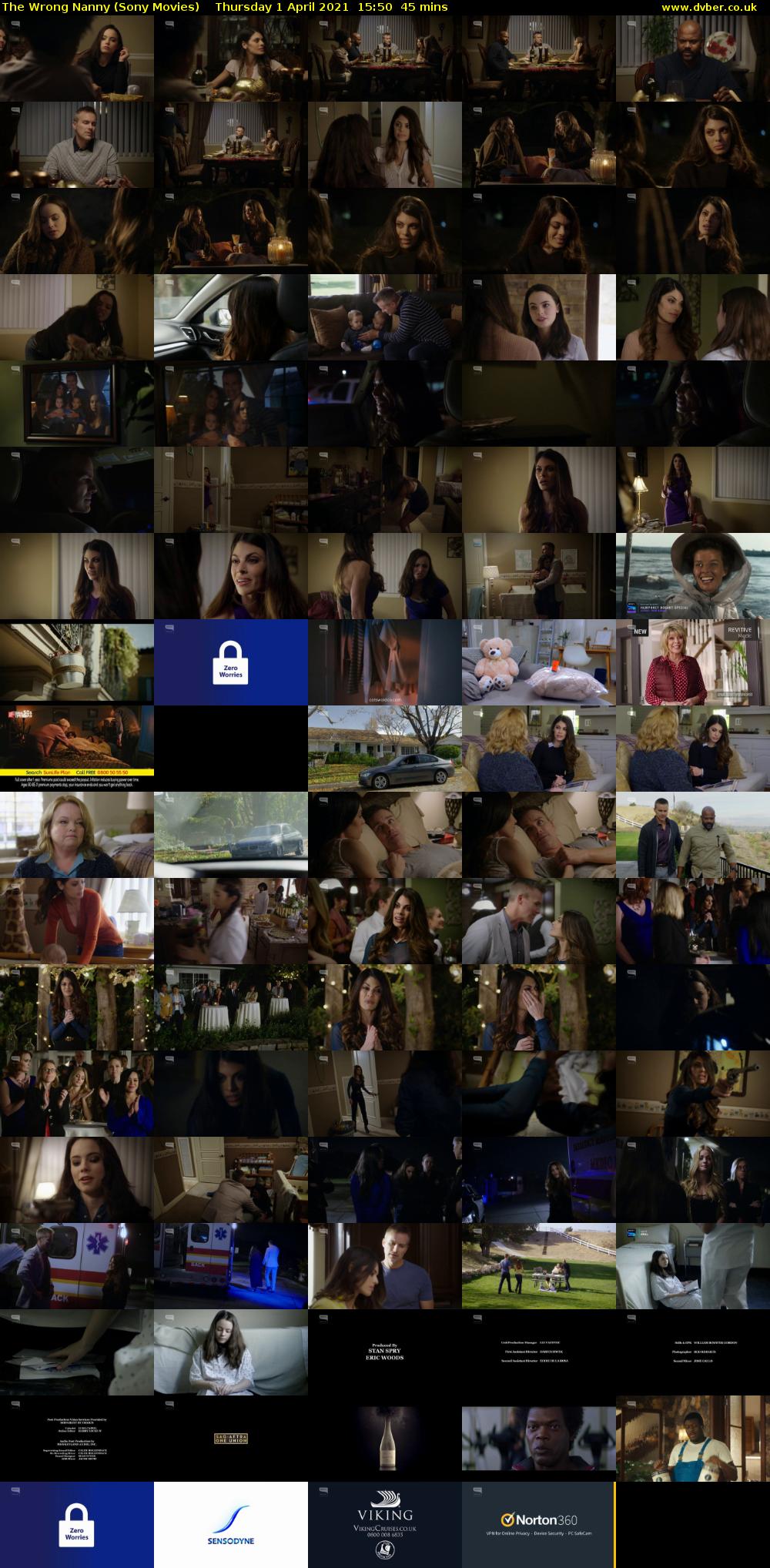 The Wrong Nanny (Sony Movies) Thursday 1 April 2021 15:50 - 16:35