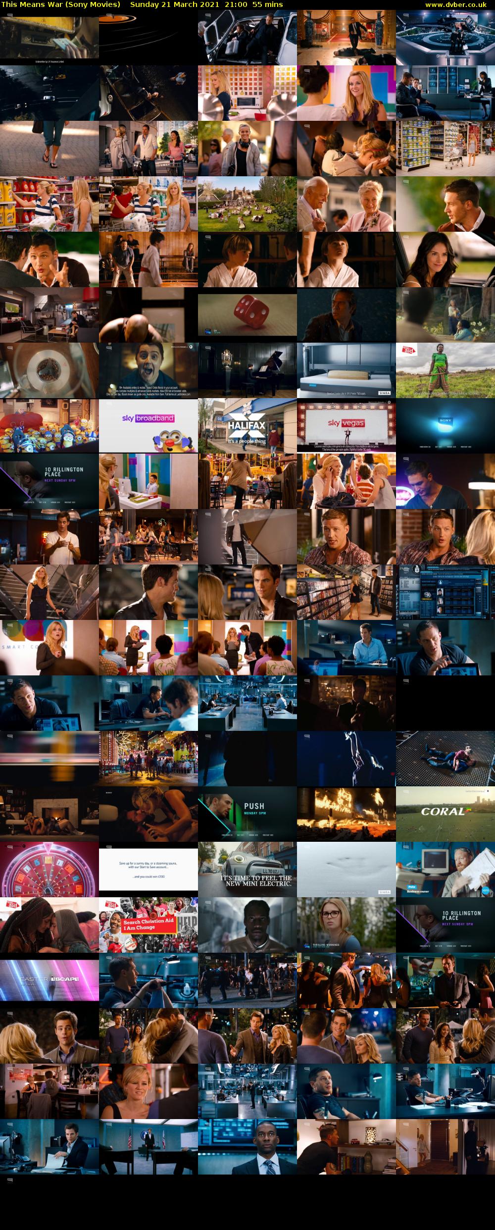 This Means War (Sony Movies) Sunday 21 March 2021 21:00 - 21:55
