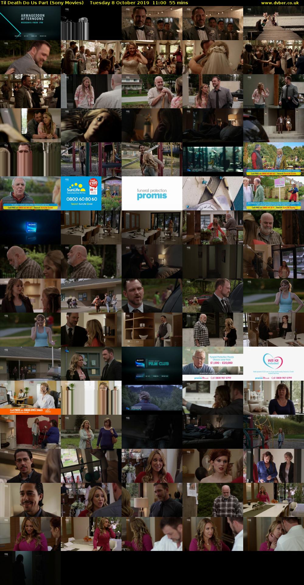 Til Death Do Us Part (Sony Movies) Tuesday 8 October 2019 11:00 - 11:55