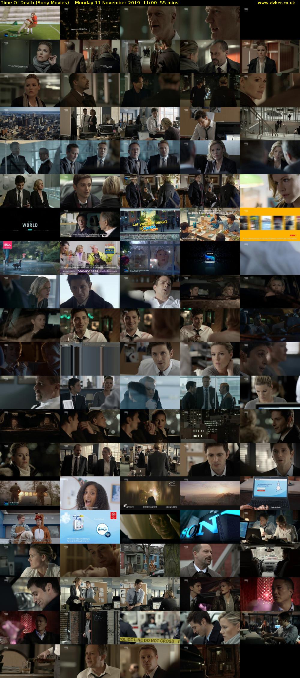 Time Of Death (Sony Movies) Monday 11 November 2019 11:00 - 11:55
