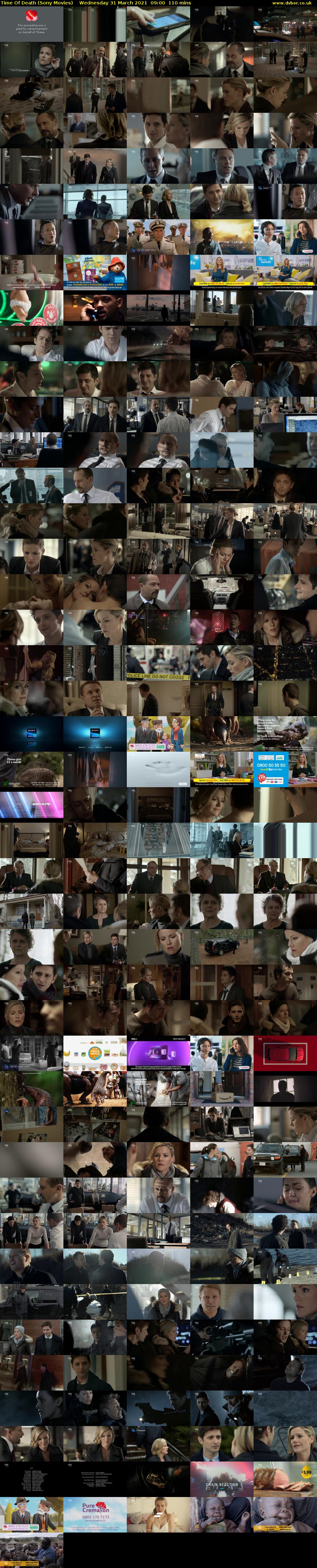 Time Of Death (Sony Movies) Wednesday 31 March 2021 09:00 - 10:50