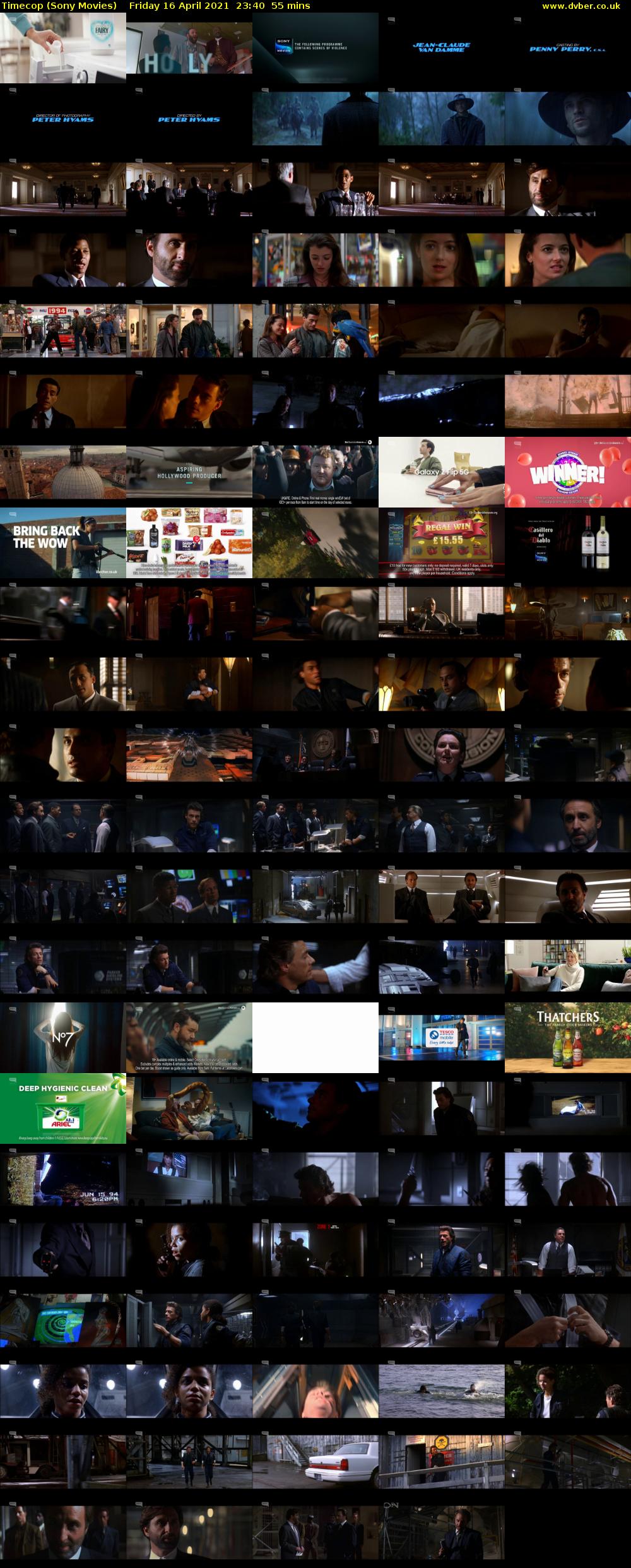 Timecop (Sony Movies) Friday 16 April 2021 23:40 - 00:35
