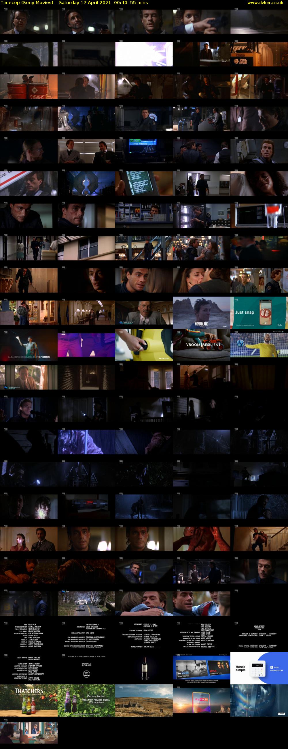 Timecop (Sony Movies) Saturday 17 April 2021 00:40 - 01:35
