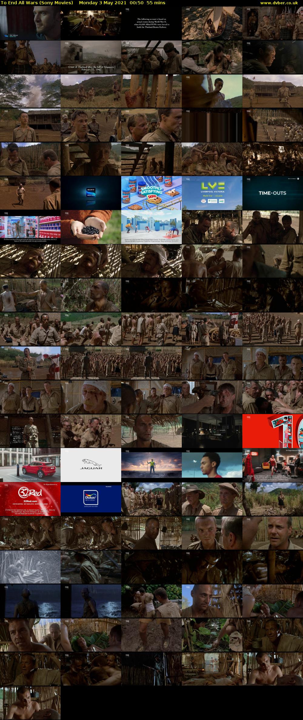 To End All Wars (Sony Movies) Monday 3 May 2021 00:50 - 01:45