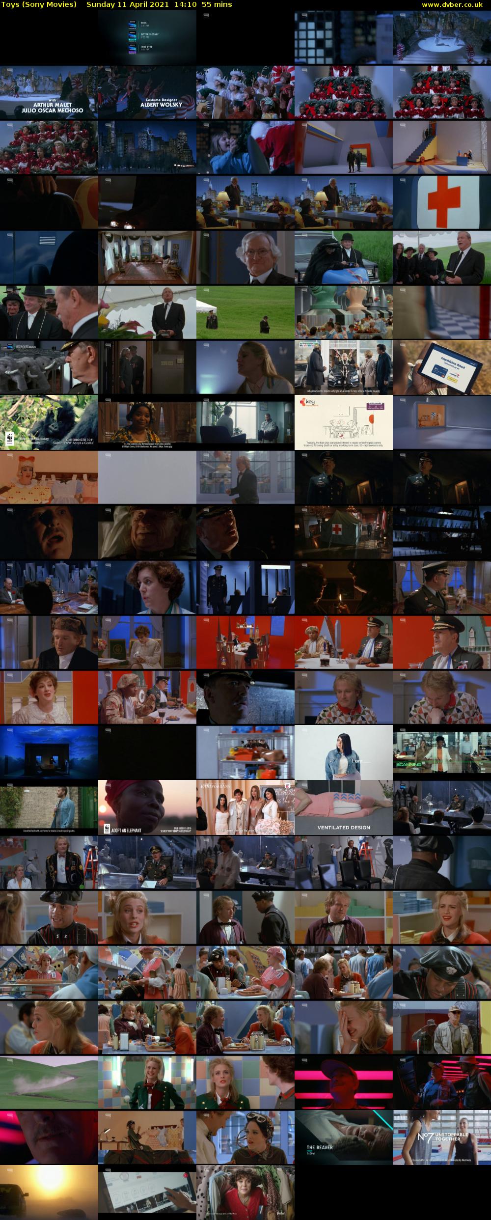 Toys (Sony Movies) Sunday 11 April 2021 14:10 - 15:05